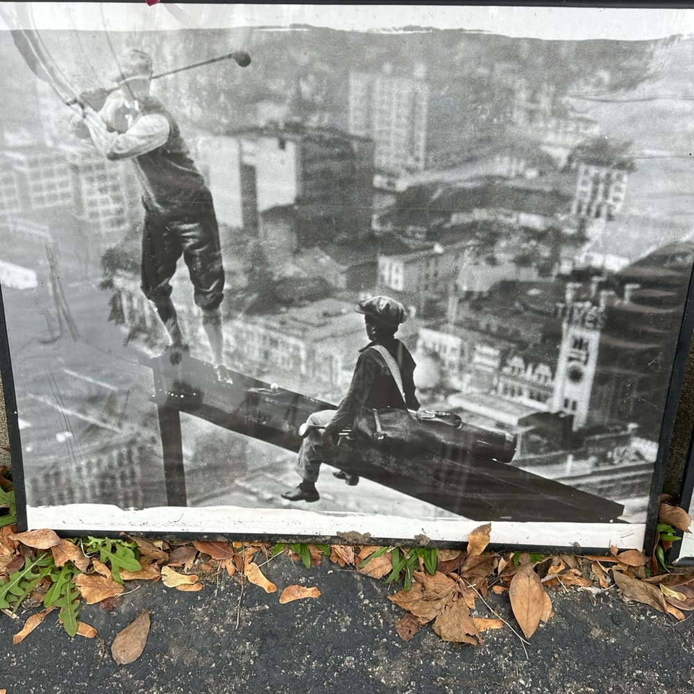 Vintage Black and White Golf Art Print
